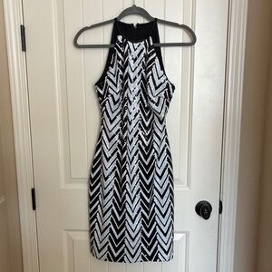 Marina Chevron Sequin Dress, Size 2